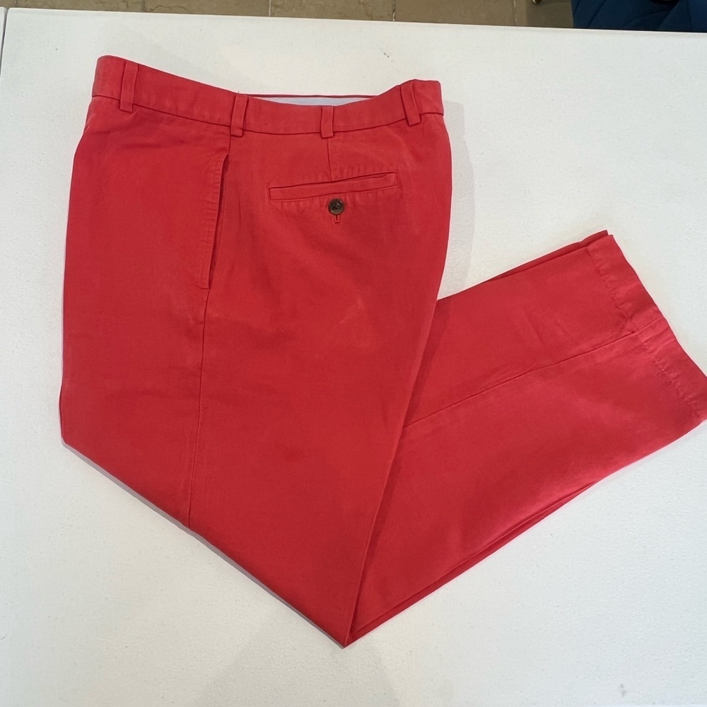 BROOKS BROTHERS Clark Advantage Chino flat front twill khaki dress pants 34x30 - Picture 10 of 10